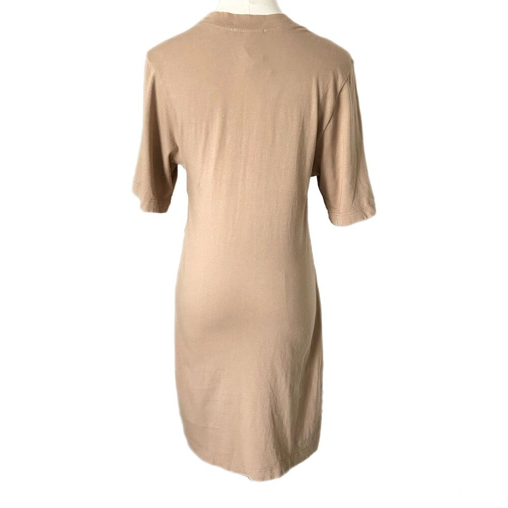 NEW Cotton Citizen Tokyo Short Sleeve Mini Dress in Tan 100% Cotton Size Small - Picture 4 of 7